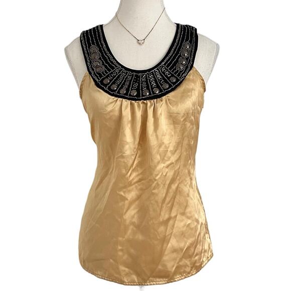 BCX Vintage Asian Beaded Glamour Full Length Top Size Small - Picture 1 of 5